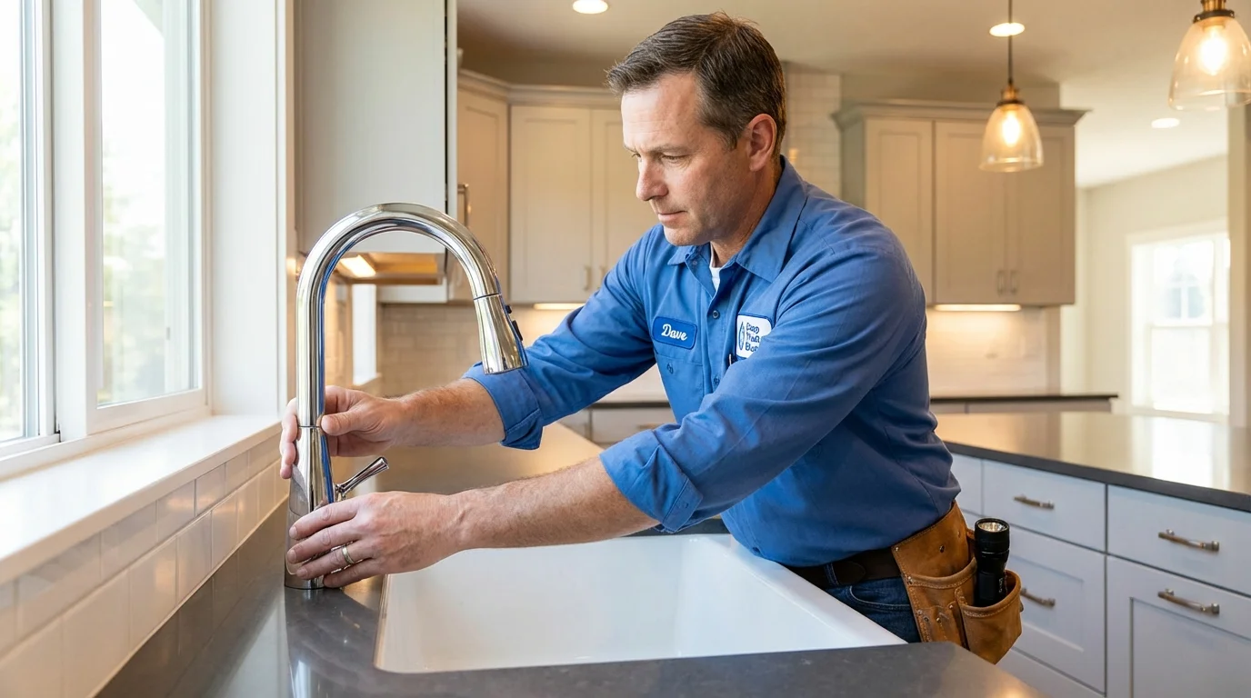 Kitchen faucet installation by Johns Plumbing LLC in Rolla